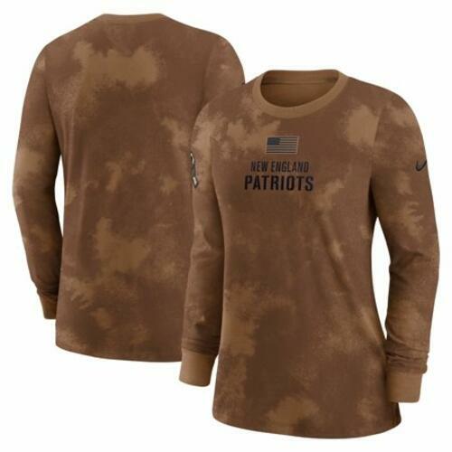 Nike Women's England Patriots 2023 Salute to Service Long Sleeve Shirt Brown