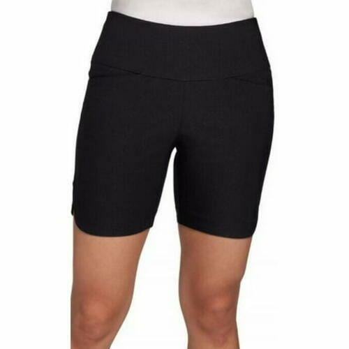 Lady Hagen Women's Tummy Control Golf Shorts Black Size XS 10" Inseam