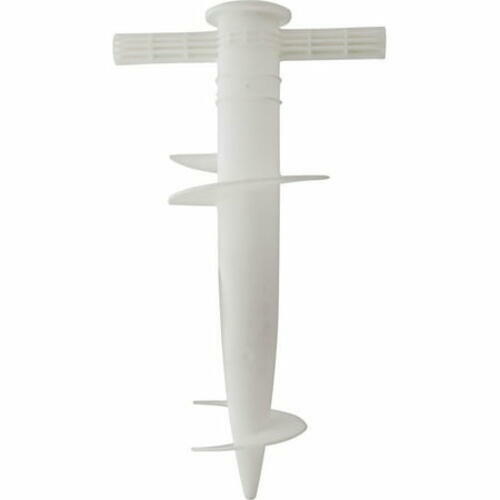 Quest Beach Umbrella Auger Sand Anchor with Hand Grips, Versatile Use