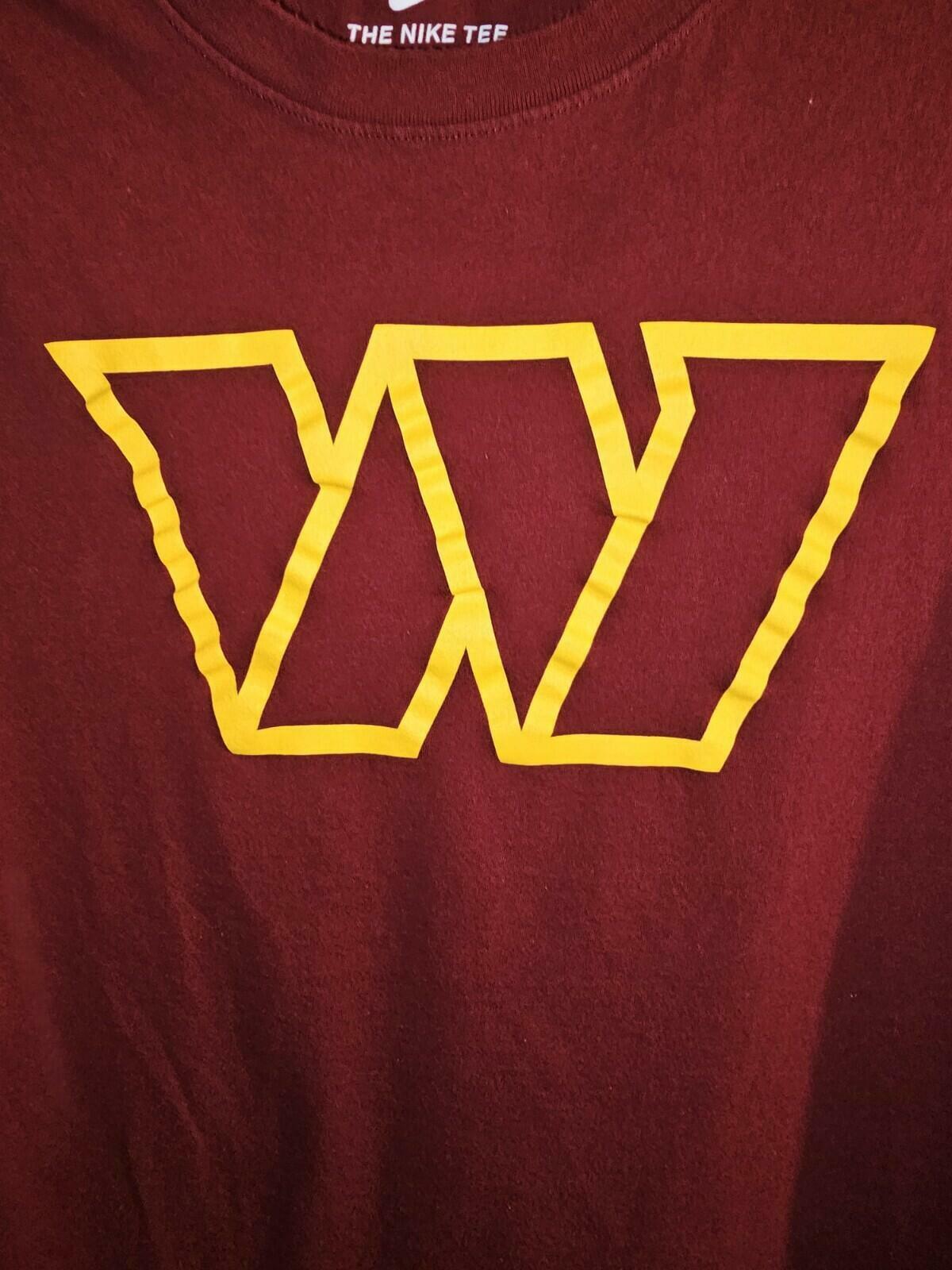 Nike Burgundy Washington Commanders Rewind Logo Tri-Blend T-Shirt - Men's Small
