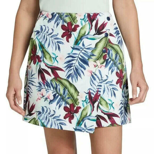Lady Hagen Women's 16" Palm Print Golf Skort - Lightweight, A-Line