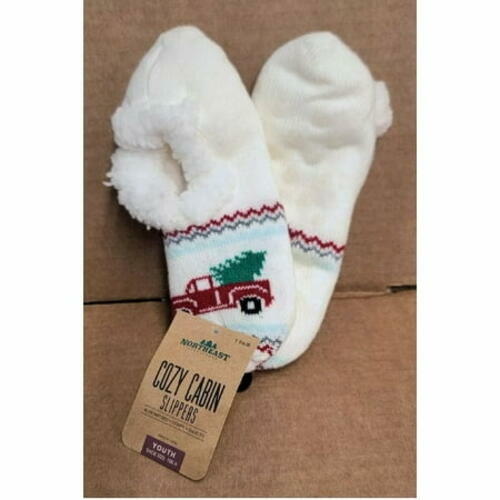 Cozy Cabin Slippers Youth Unisex Kids 10K-4 Indoor Shoes