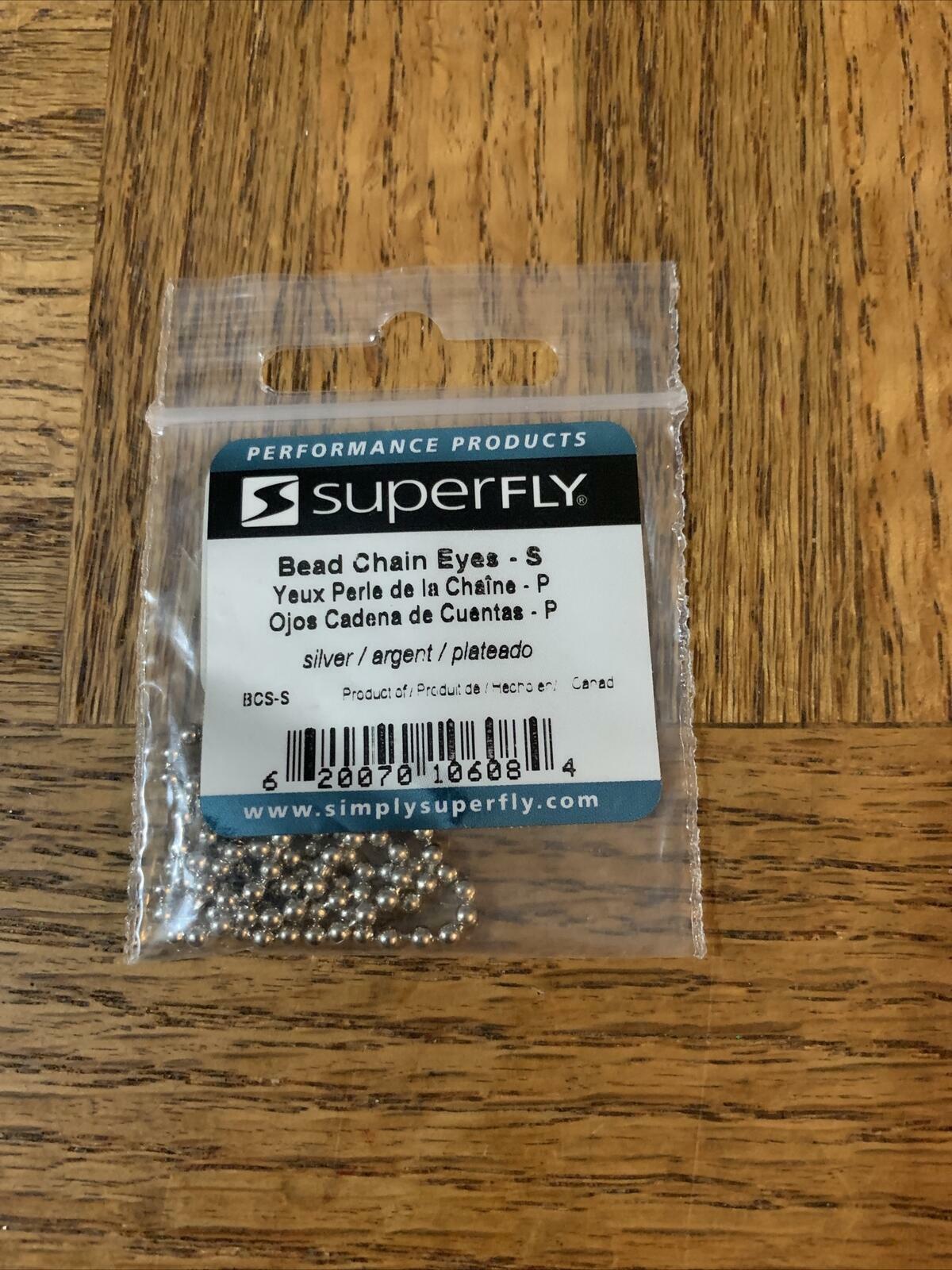 Superfly Silver Bead Chain Eyes Small Fishing Lure for Baits and Lures