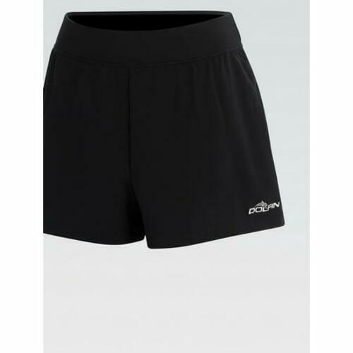 Dolfin 6200SLD Aquashape Women's Solid Black Loose Fit Swim Short, Medium