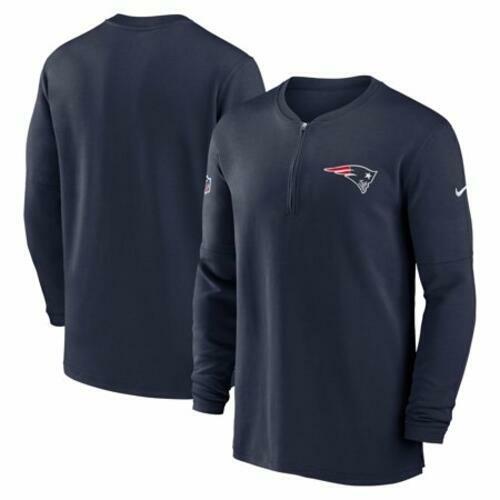 Nike Mens England Patriots 2023 Dri-FIT Long Sleeve Shirt Size M Blue