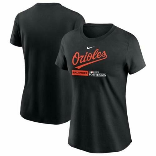 Nike Women's Baltimore Orioles 2023 Postseason Dugout T-Shirt Black MLB