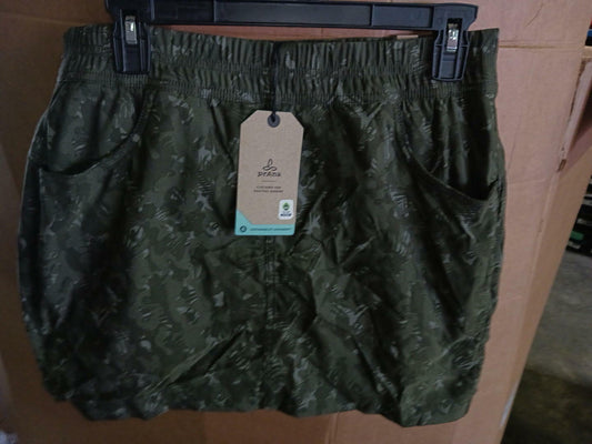 prAna Halle E-Waist Skort II Women's Dark Iron Black Hiking Skort Size 12