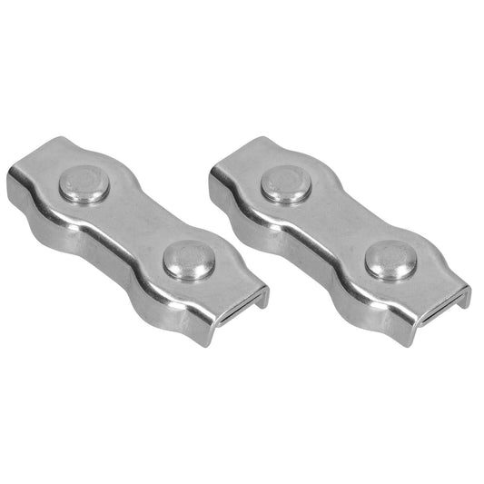 2 Pack M10 Duplex Wire Rope Clips Cable Clamps for Wire Rope Fastening Set