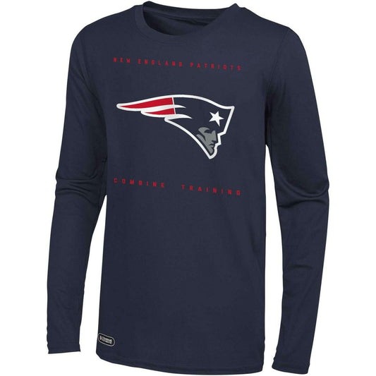 Men's Navy England Patriots Long Sleeve T-Shirt - Small, NFL Fan Gear