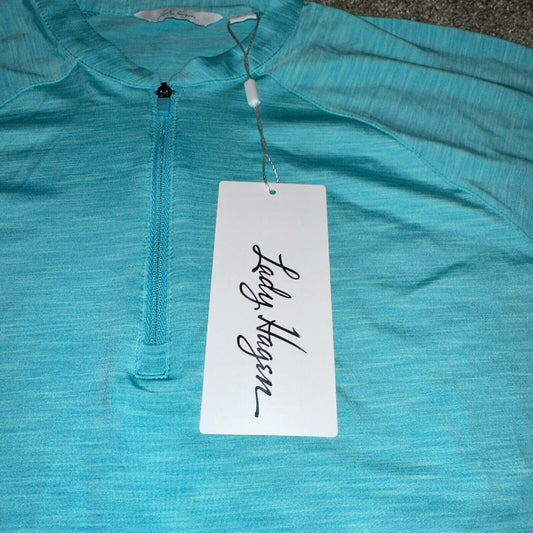 Lady Hagen Women's Golf Polo Shirt Size XS Teal Crush Short Sleeve