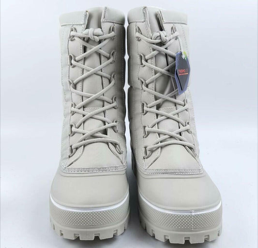 Alpine Design Womens Willow Snow Boots 8 Ivory White Quilted Thermolite $119
