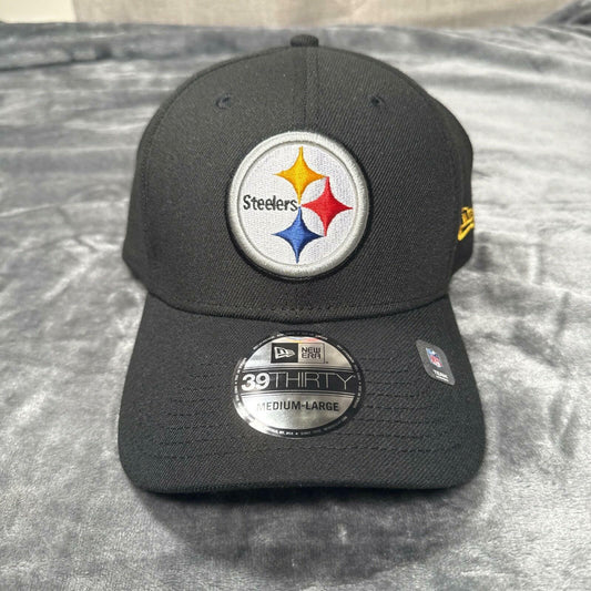 Era Pittsburgh Steelers 39THIRTY NFL Flex Fit Black Cap Hat M/L