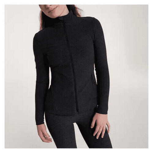 CALIA LustraLux Fitted Jacket Black XS Moisture-Wicking Activewear Women's
