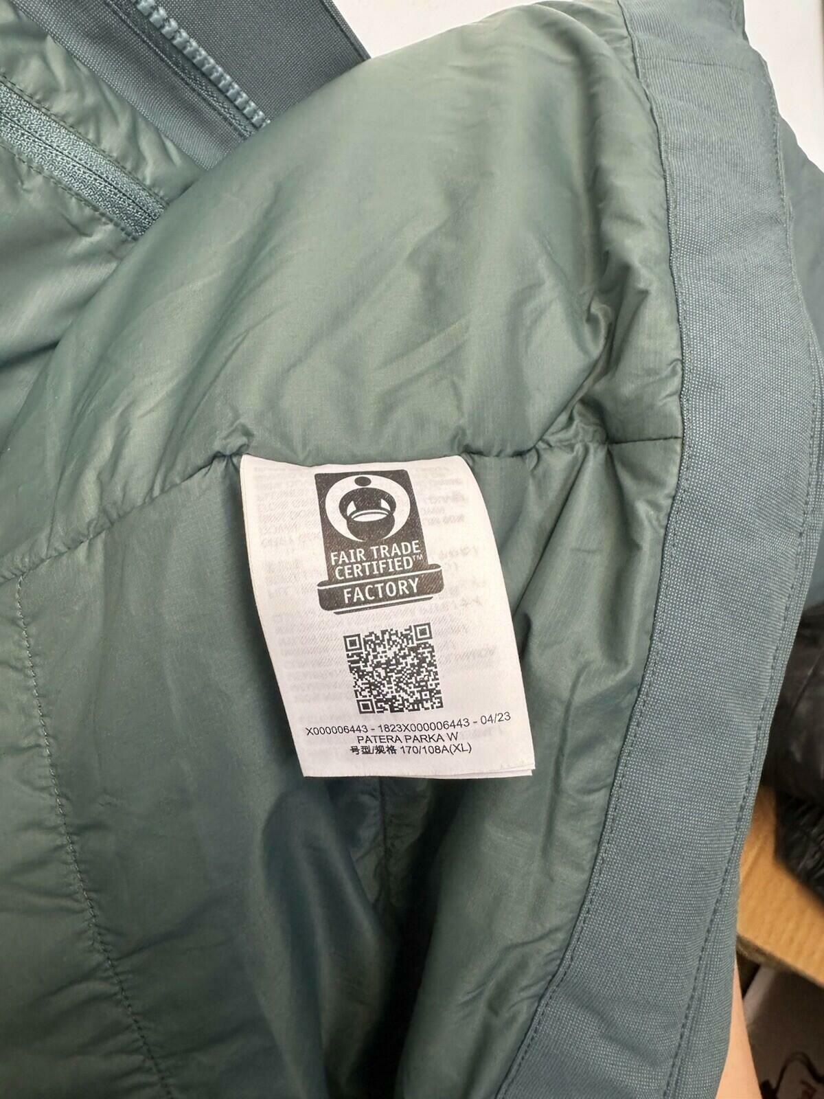Arc'teryx Women's Patera Parka XL Down Insulated Gore-Tex Boxcar Color