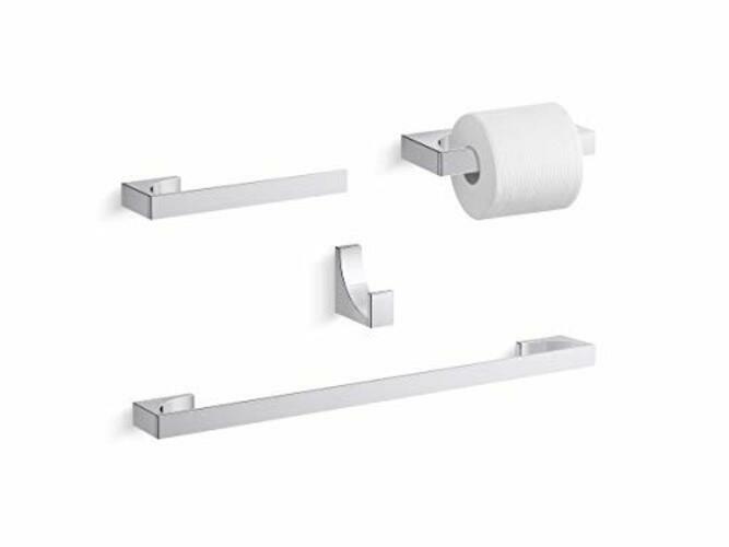 Kohler Minimal 26568-CP Wall Mount Bathroom 24" Towel Bar Polished Chrome