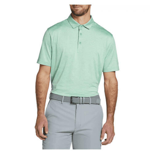 Walter Hagen Performance 11 Men's Classic Stripe Golf Polo Light Green Size S