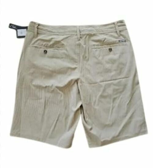 O'Neill Loaded Mini Stripe Men's Hybrid Shorts Khaki Size 34