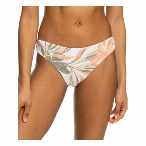 Roxy Beach Classics Printed Hipster Bikini Bottom White Multi Women's XL